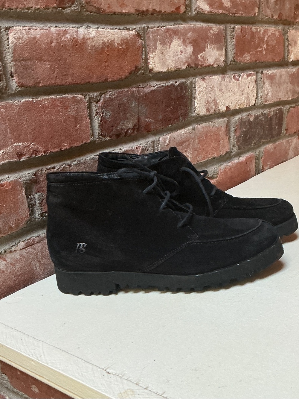 Paul Green Black Suede Women's Chukka Boots